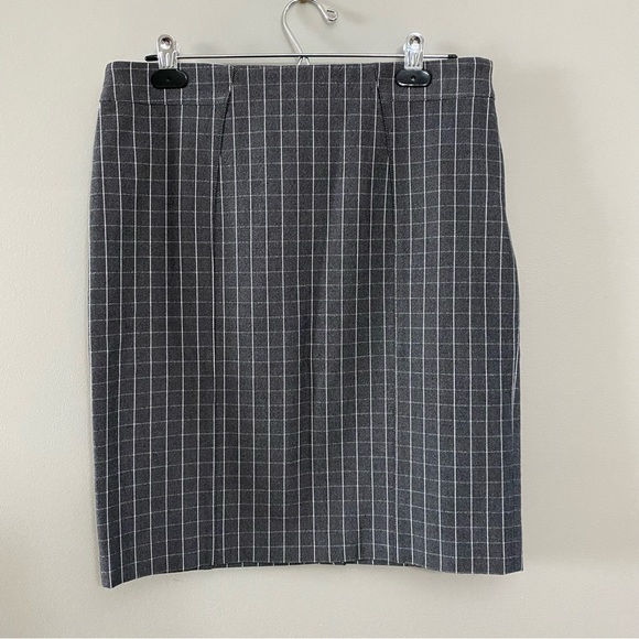 NWT Banana Republic Windowpane Pencil Skirt - Picture 1 of 16